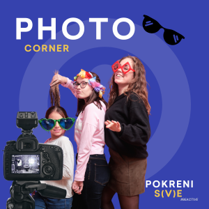 Photo booth – a place for taking photos and creating memories from the event.