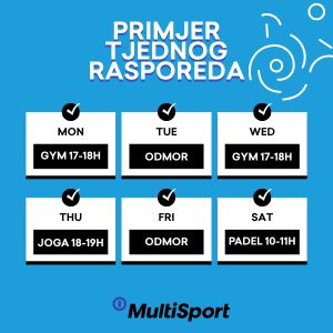 Raspored treninga uz MultiSport